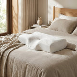 Enhanced Product Title: "Ergonomisches Memory Foam Kissen für optimalen Schlafkomfort – Nackenstützkissen für Rücken- und Seitenschläfer" 

This title includes relevant keywords that can improve visibility in Google Shopping while clearly describing the p