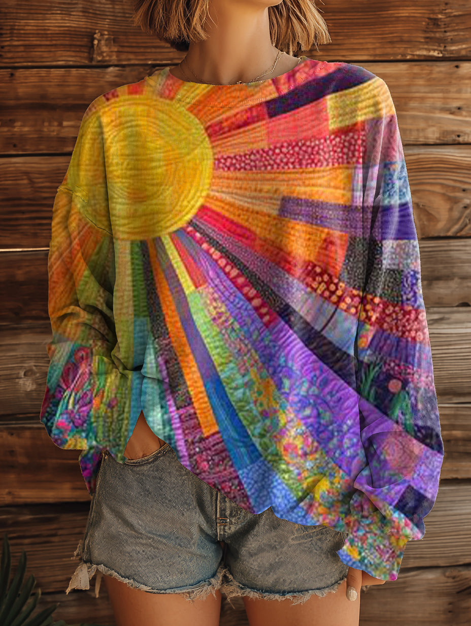 Enhanced Product Title: Sloane™ Sonnen-Collage Art Sweatshirt - Stylish & Comfortable Graphic Pullover for Everyday Wear

This optimized title includes relevant keywords while maintaining clarity and appeal for potential customers.
