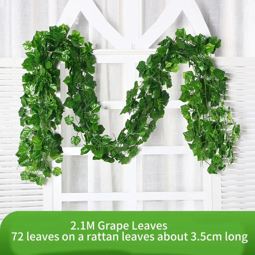 Artificial Ivy Garland 2.1m – Maintenance-Free, Wall & Wedding Decor