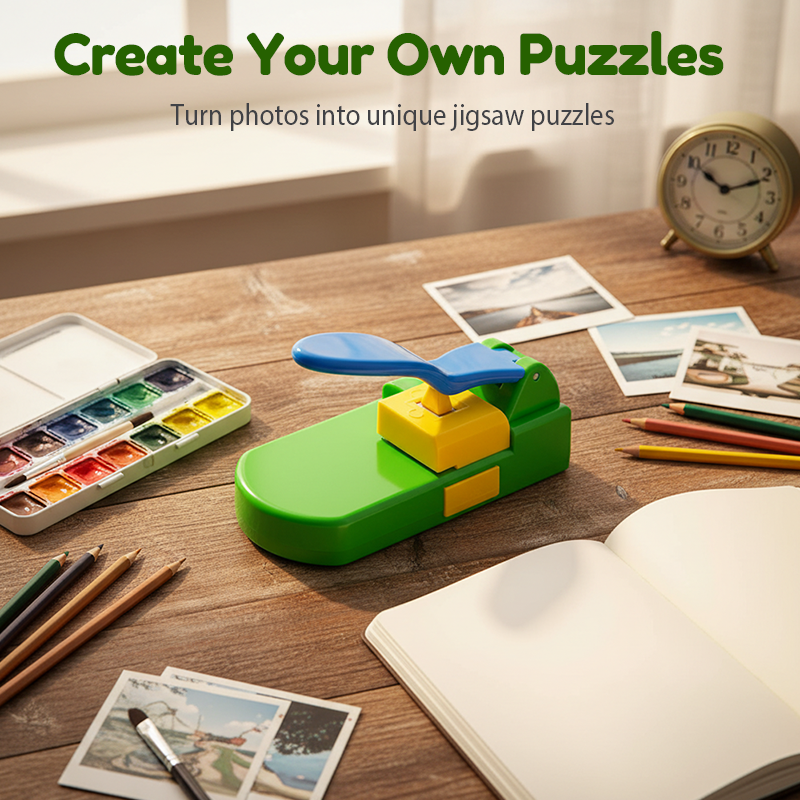 Enhanced Product Title: "DIY Puzzle Maker with Storage – Create Your Own Custom Puzzles Easily" 

This title is optimized for clarity and includes relevant keywords that potential customers might search for.