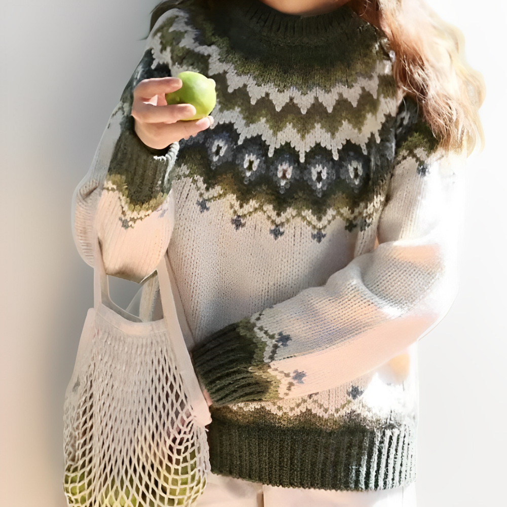 Aste Vintage Pullover – Gemütlicher & Stilvoller Damenpullover im Retro-Design