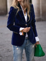Enhanced Product Title: Julissa™ Elegant Velvet Blazer for Women - Stylish & Sophisticated Outerwear

This optimized title includes relevant keywords while maintaining clarity and appeal for potential buyers.
