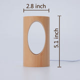 Stylish LED Table Lamp with Wooden Base - Modern Home Lighting Solution
