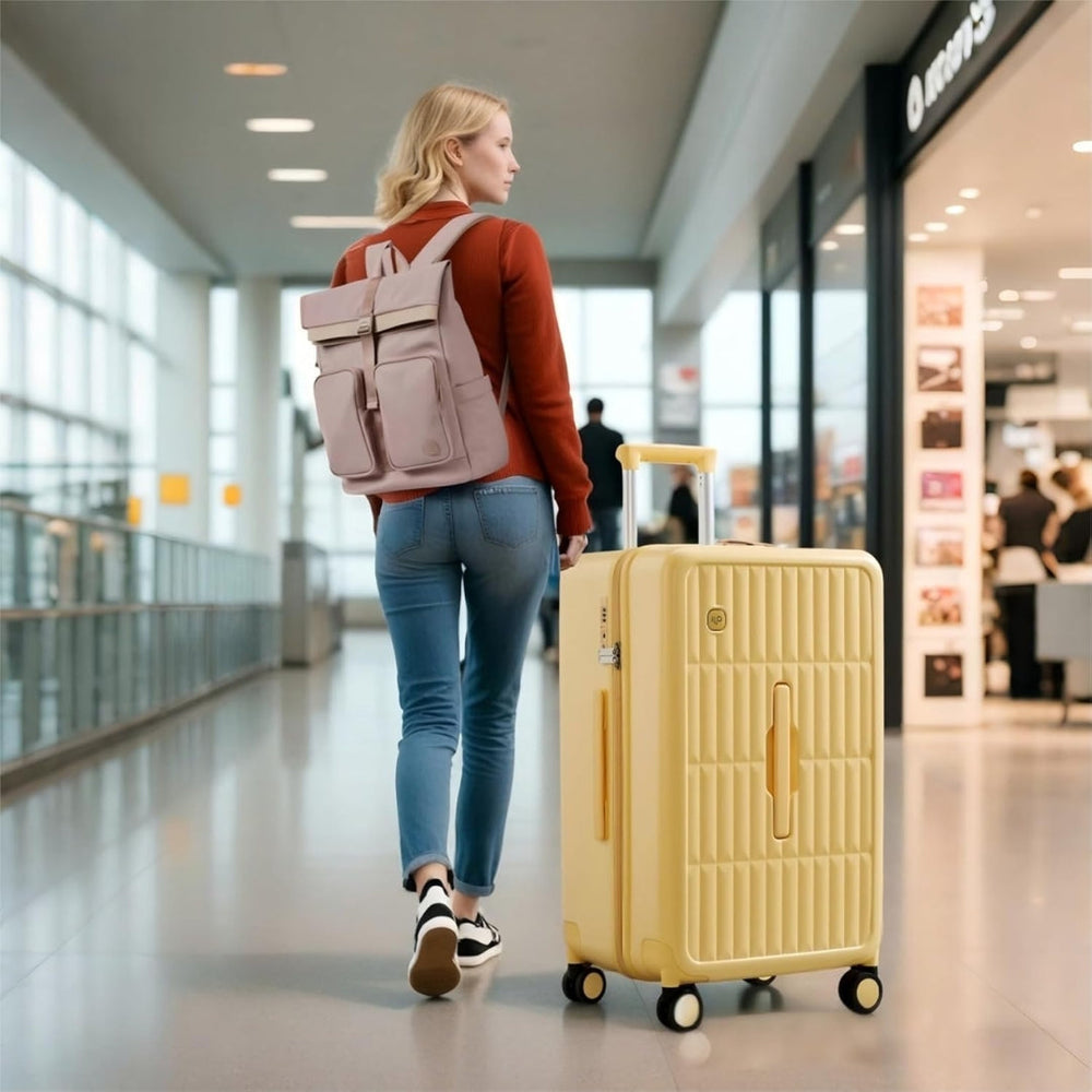 Optimized Product Title: **Airline-Approved 20" Carry-On Luggage - Durable Triple-Layer PC Shell with 3:7 Split Design for Easy Packing** 

This title includes relevant keywords while highlighting key features to attract potential buyers.