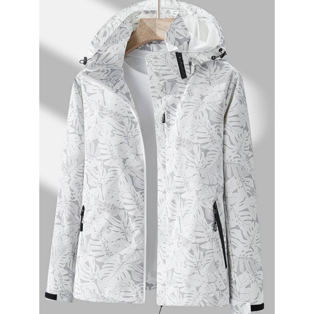 Sophie waterproof windbreaker in White