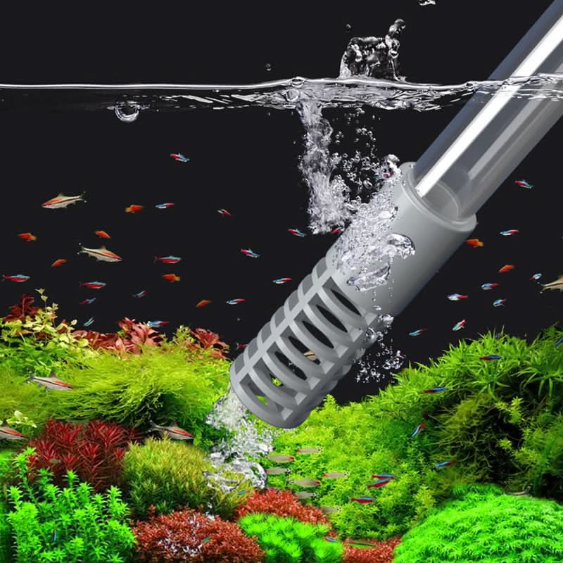 Aquarium Gravel Vacuum Siphon – Adjustable Flow Control, Fish Net & 260cm Hose