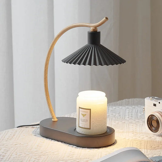 Candle Warmer Lamp – Nordic Design, Flameless Glow & 2-in-1 Functionality
