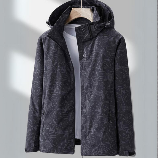 Sophie waterproof windbreaker in Black