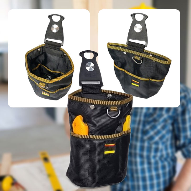 Clip-On Tool Belt Pouch – Waterproof Fabric, Spring Closure & Two Sizes