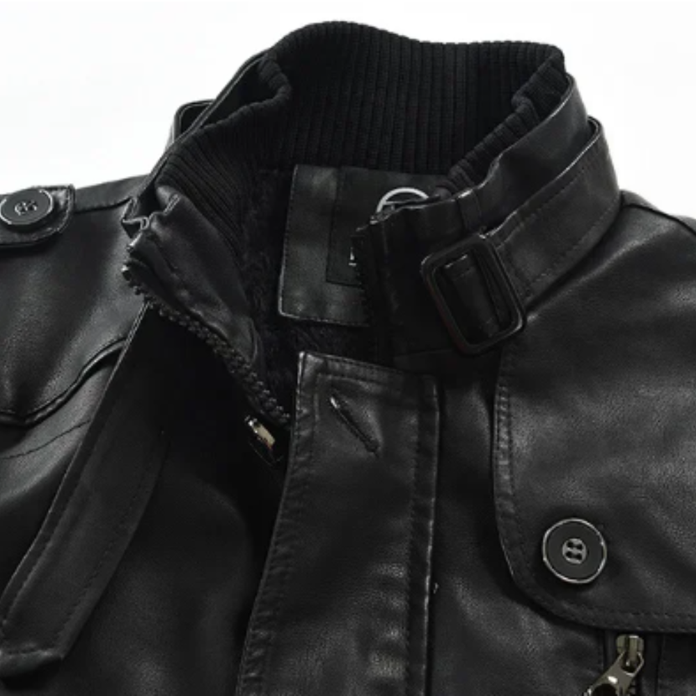 Optimized Product Title: "Elegante Lange Leder Bikerjacke für Damen - Stilvolle, Hochwertige Motorradjacke aus Echtleder" 

This title includes relevant keywords for better visibility in Google Shopping while clearly describing the product and its target