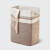 Optimized Product Title: "Großer geflochtener Baumwollseil-Wäschekorb mit praktischen Griffen – Ideal für Wäsche und Aufbewahrung" 

This title includes relevant keywords while providing additional context to attract potential buyers.