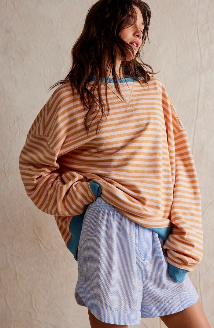 Amelia - Übergrößen Gestreifter Pullover für Damen | Bequemer und Stilvoller Strickpullover