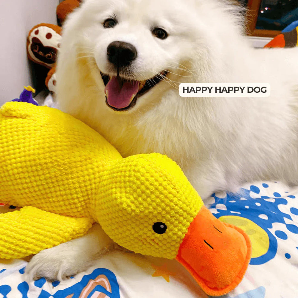 Squeaky Duck Dog Toy – Plush 38×45cm, Durable Handmade & Non-Toxic
