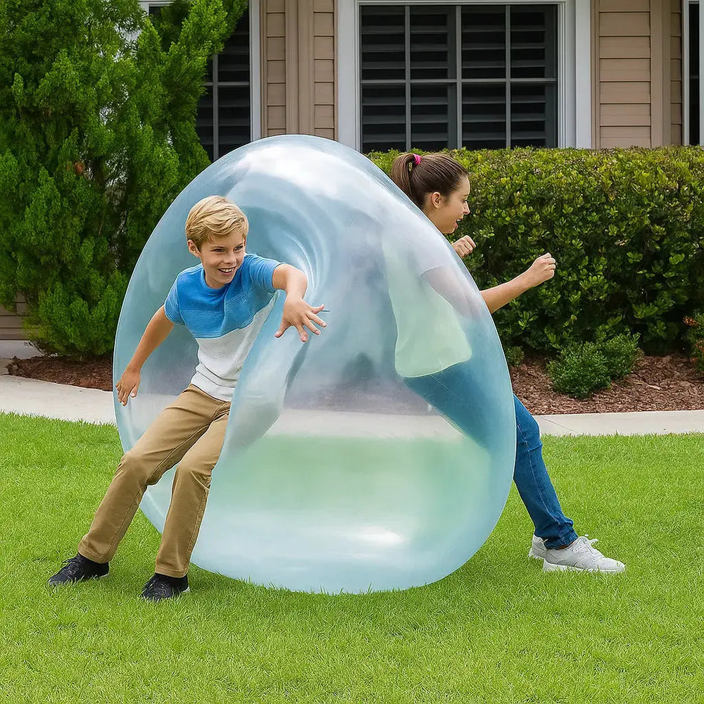Bubble-Ball für drinnen & draußen – Wasserbefüllbar, bis 122 kg belastbar – Perfekt für Spaß und Fitness!