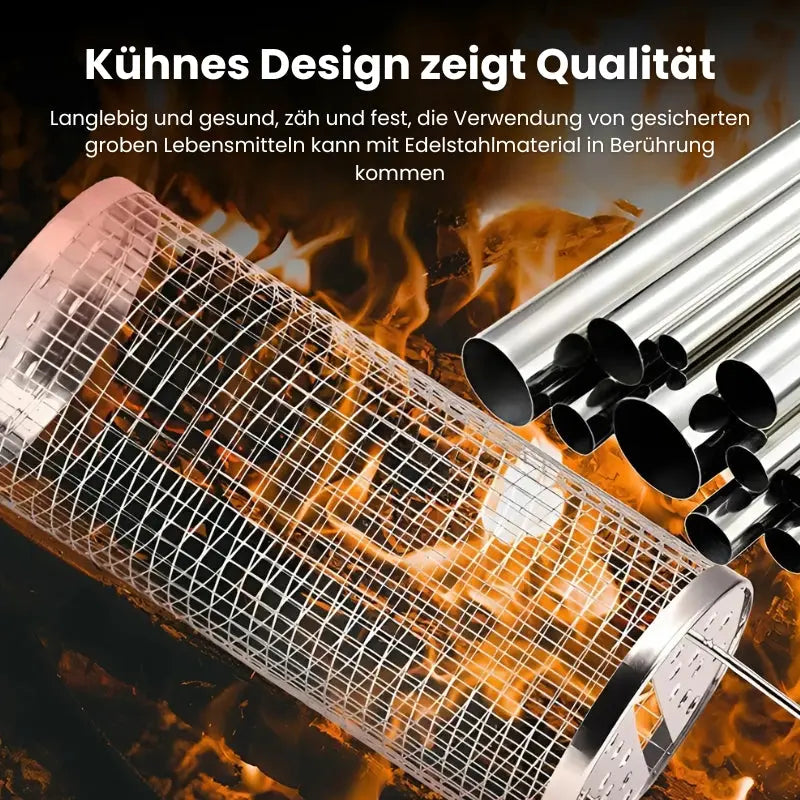 Optimized Product Title: **Edelstahl Grillkorb für gleichmäßiges Grillen – Leicht zu reinigen, ideal für Gemüse und Fisch** 

This title includes relevant keywords while clearly conveying the product's benefits and uses.