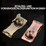 Cabinet Hinge Lock – Zinc Alloy, Screw or Adhesive Mount & 2 Keys