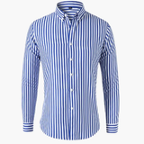 Men's Casual Shirt – Striped & Long Sleeve