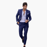 Men's Two-Piece Suit – Wool Blend & Slim Fit