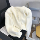 The Knitted Women's Cardigan with Round Neck - Sophie