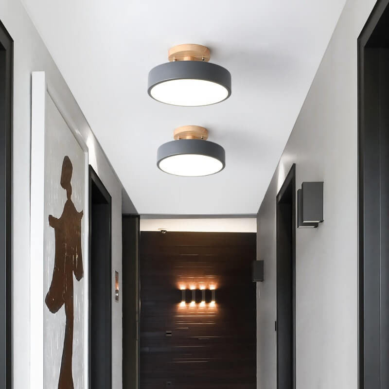 Round LED Ceiling Light – 3 Light Colors, Semi-Flush Mount & 3 Sizes