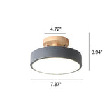 Round LED Ceiling Light – 3 Light Colors, Semi-Flush Mount & 3 Sizes