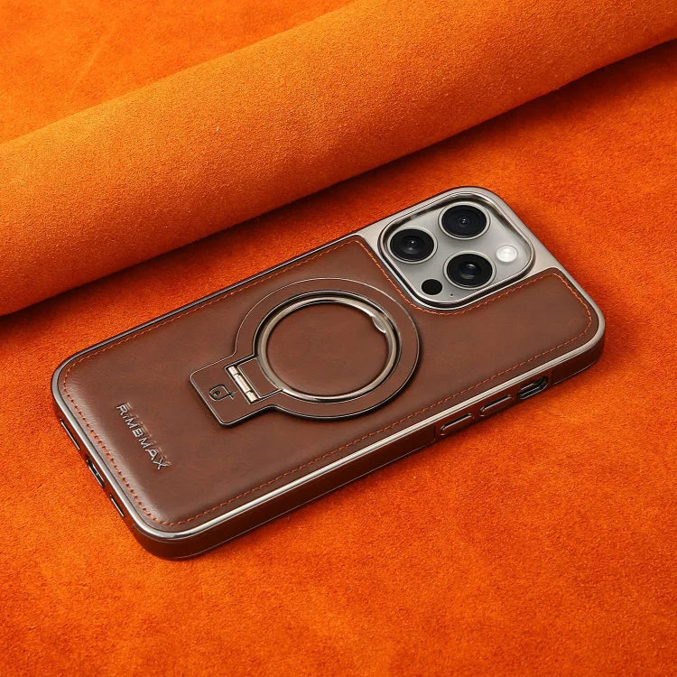 Premium Leder iPhone-Hülle mit Magnetischem Ständer – Ultimativer Schutz & Stil