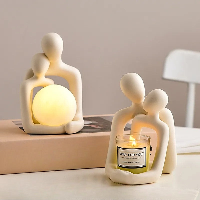 LunaGlow Ceramic Mood Light - Soothing Ambient Lighting for Home Décor