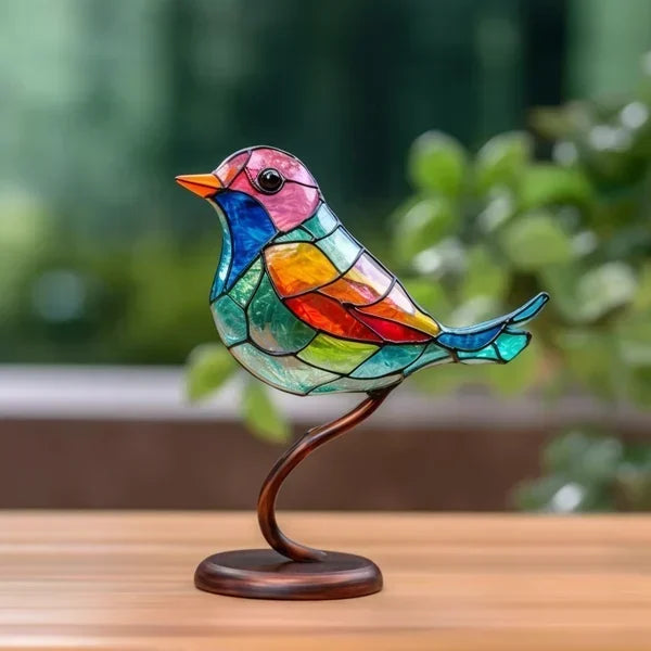 EleganBird Luxury Stained Glass Bird Statues