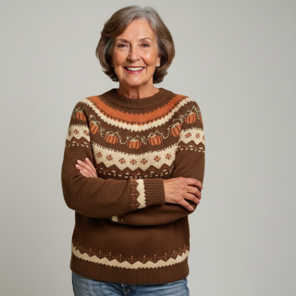 Marion Vintage Icelandic Sweater - Cozy Knit Pullover for Classic Style