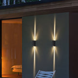 BowLift | Modern Waterproof LED Outdoor Wall Light | Rectangular Up/Down Aluminum Fixture