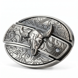BowLift | Metal Oval Cowboys Belt Buckle
