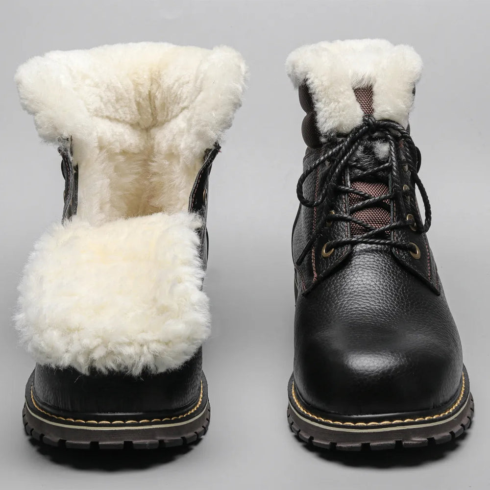 Decotic™ Leather Winter Boots – Cozy Wool Lining