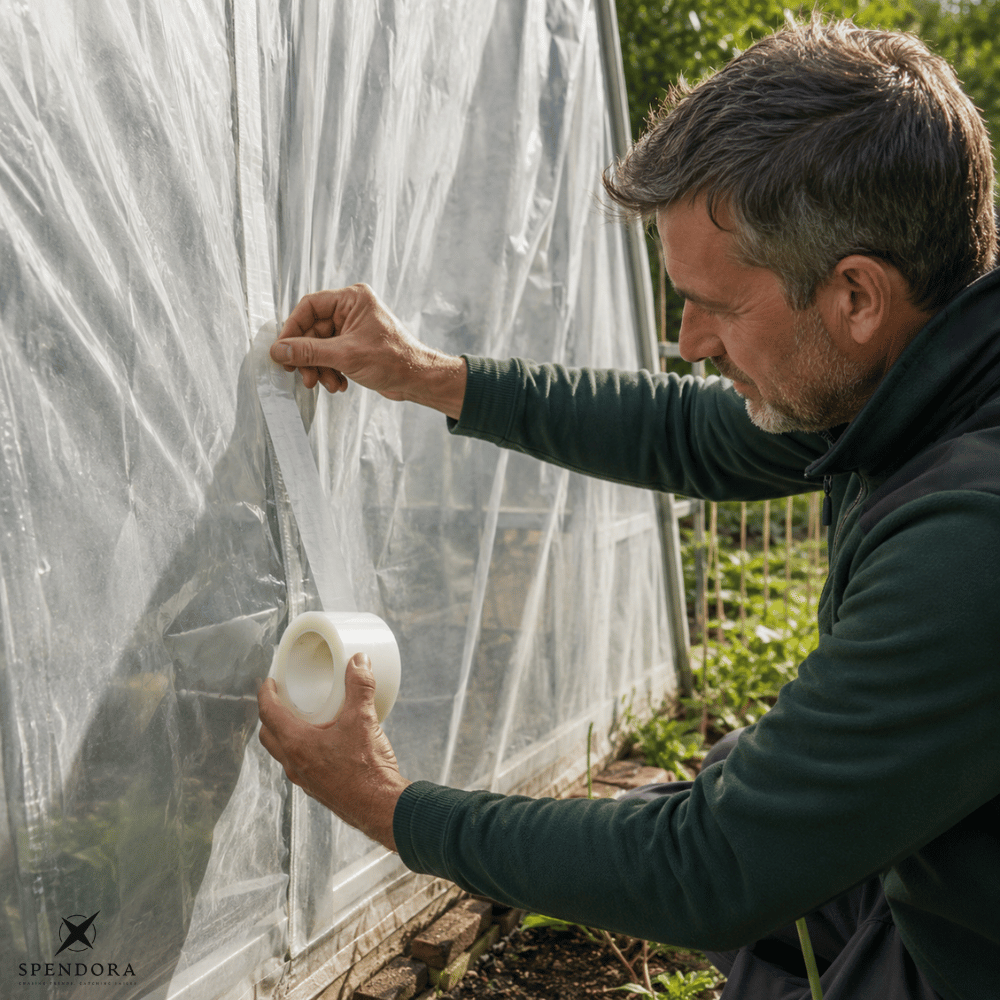 Transparent Greenhouse Repair Tape – Weatherproof, 10m Roll & 6-Year Durability