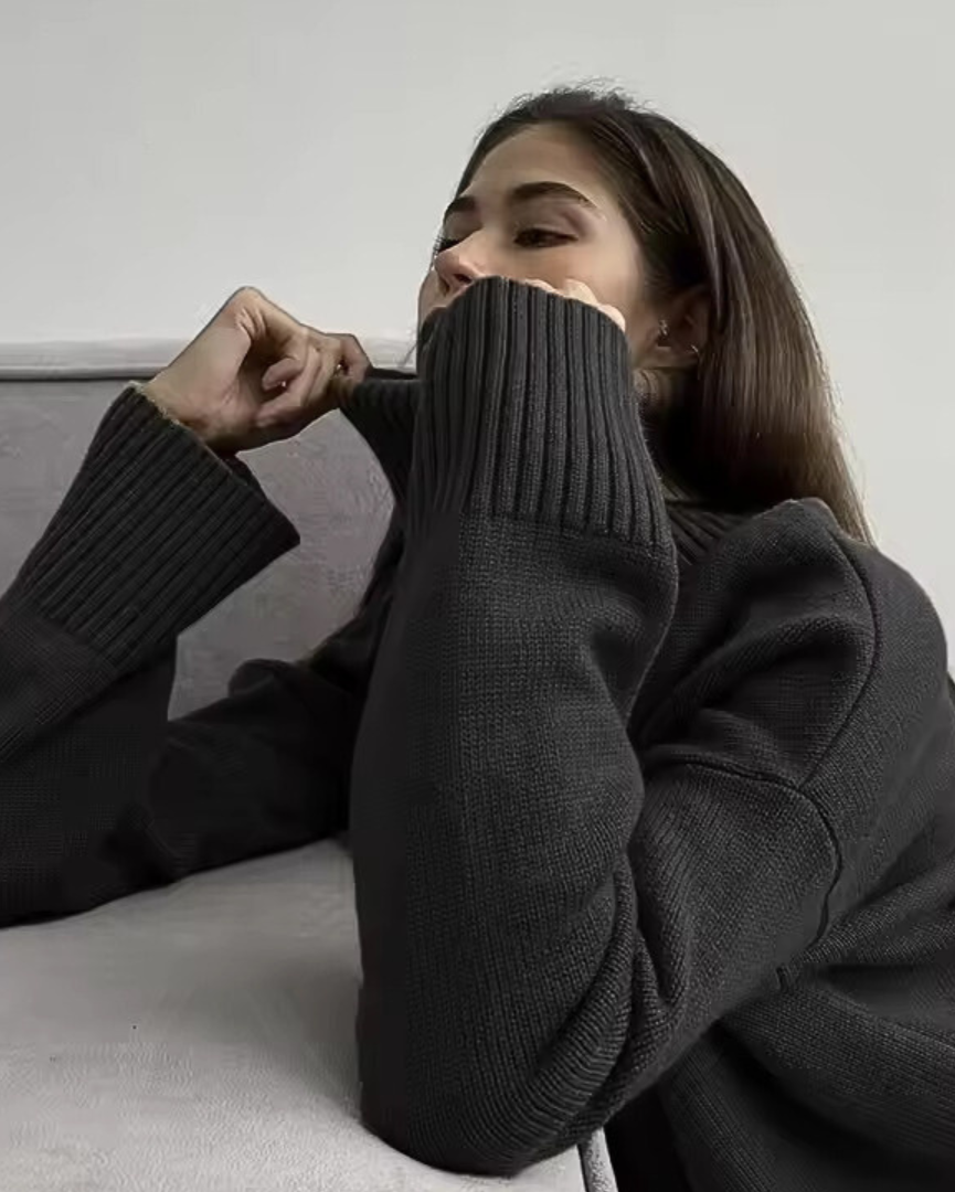 Enhanced Product Title: "Emma Women's Cozy Turtleneck Sweater - Stylish & Comfortable Roll Neck Pullover for Fall/Winter Fashion" 

This title includes relevant keywords and phrases that can help improve visibility and attract potential buyers on Google S