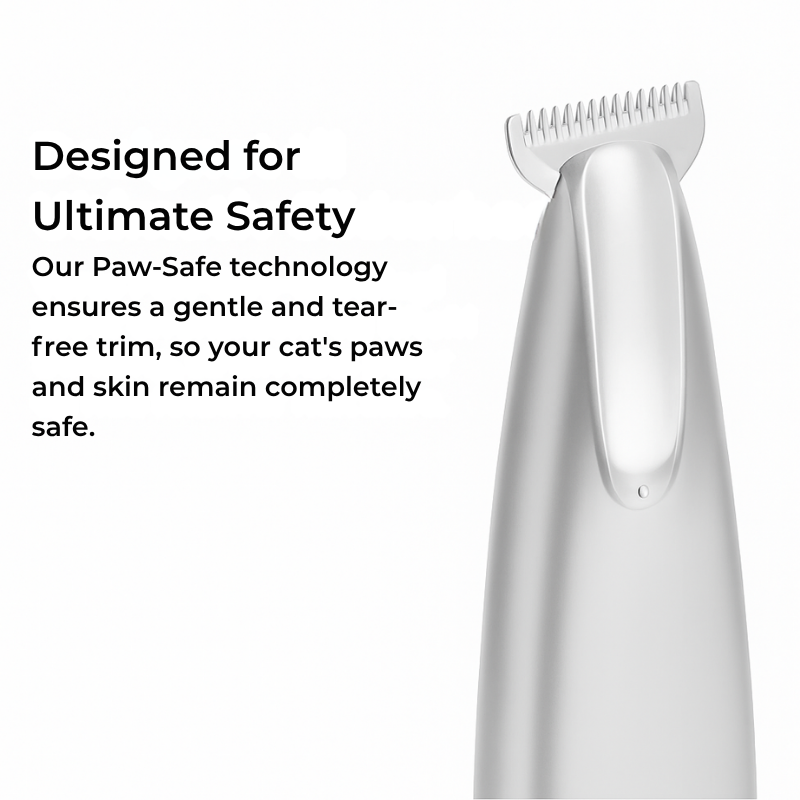 Pet Nail Clippers – Stainless Steel Blades, Non-Slip Silicone Grip, Safety Spring
