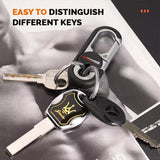 Car Keychain – Zinc Alloy, Dual-Ring Design & Stainless Steel Ring
