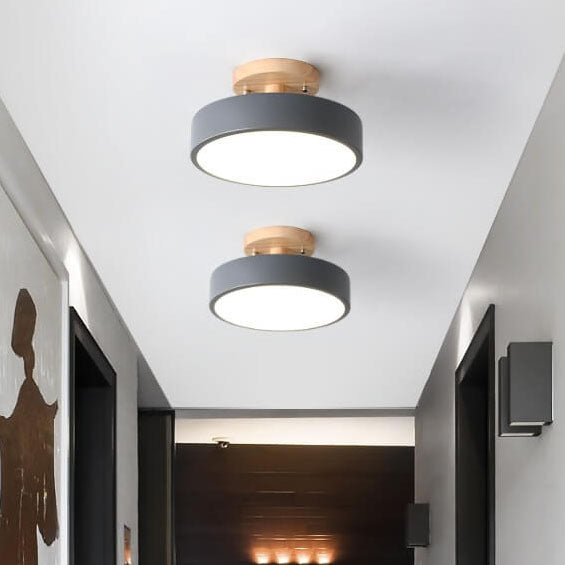 Round LED Ceiling Light – 3 Light Colors, Semi-Flush Mount & 3 Sizes