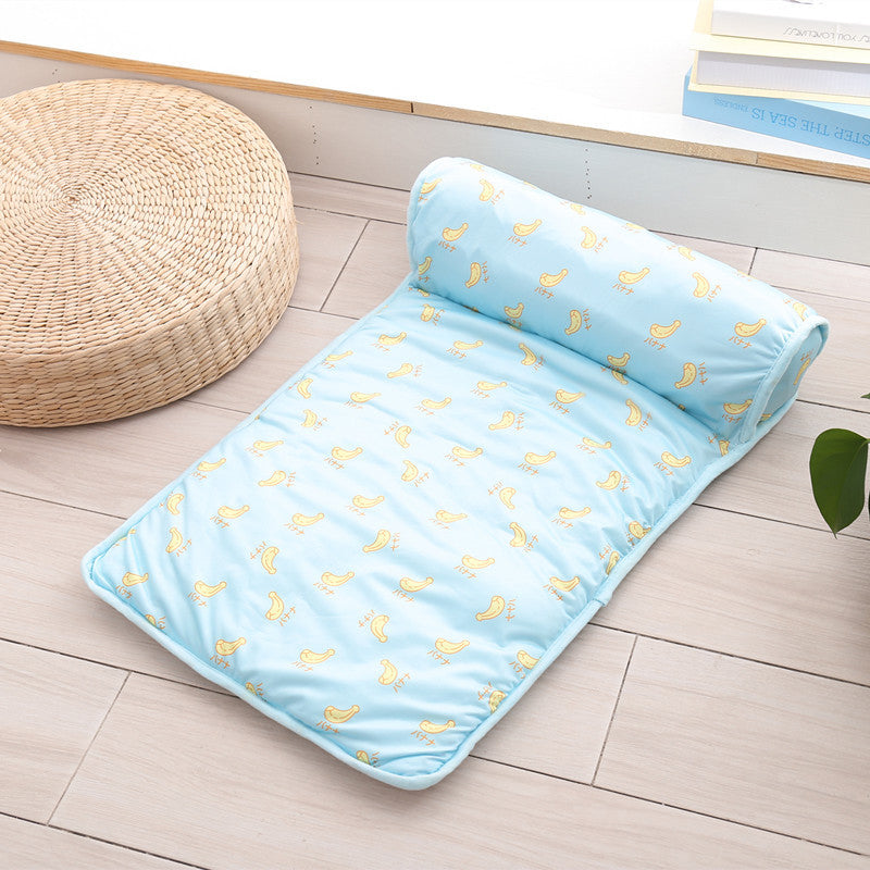 Ice Silk Pet Cooling Mat – Self-Cooling, Machine-Washable & Foldable