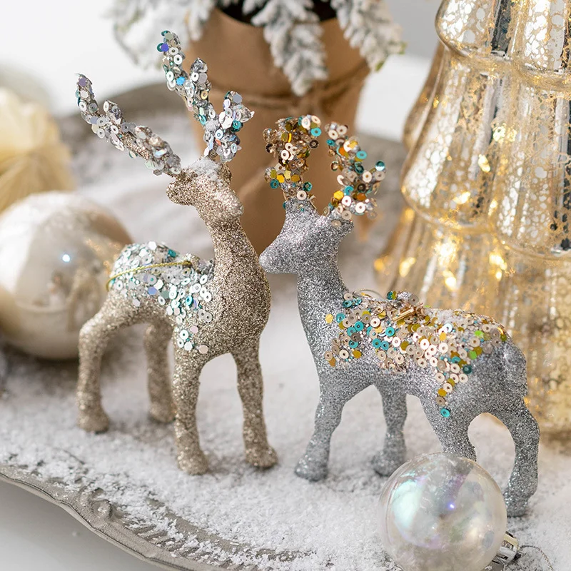 Sparkling Deer Ornament – Luxury Christmas Reindeer Decoration