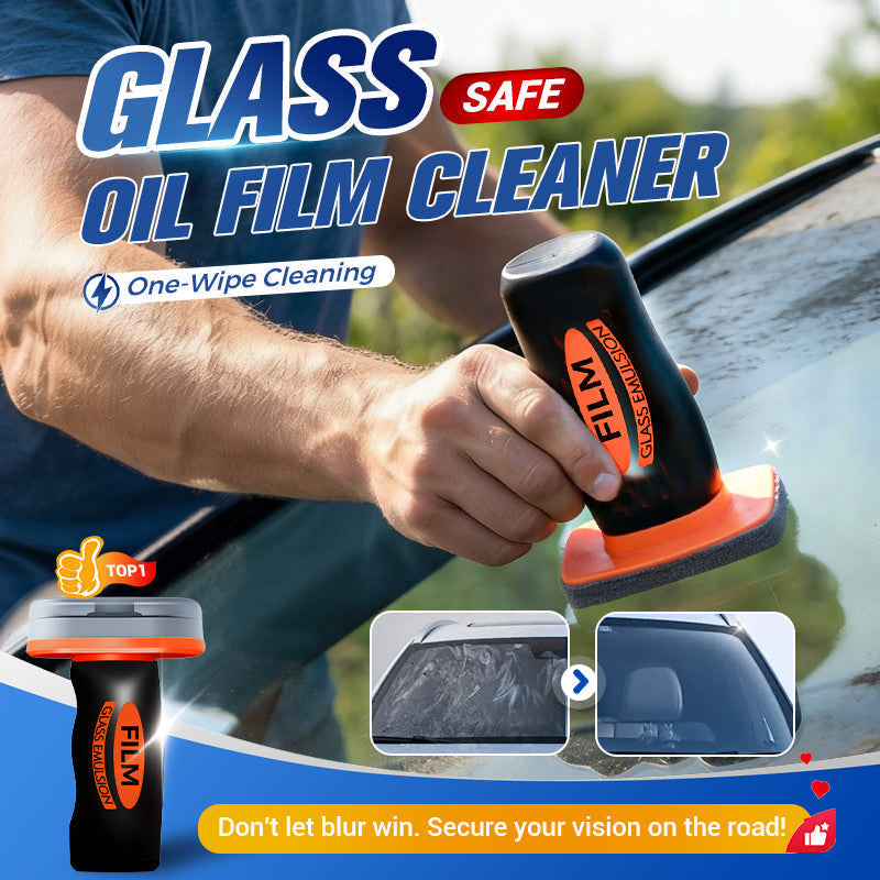 Car Windshield Glass Cleaner – Oil Film Remover, 100g & Compact Handheld