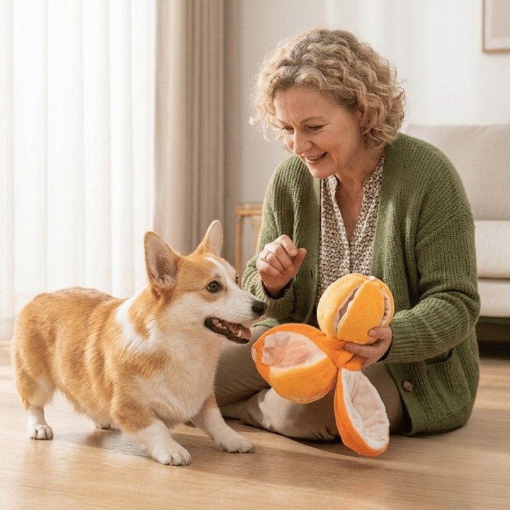 Optimized Product Title: Interaktives Plüsch-Hundespielzeug mit Quietscher – Versteck-Puzzle für Leckerchen | Fördert Spielspaß & geistige Stimulation für Hunde

This enhanced title includes keywords that may improve search visibility while clearly descri