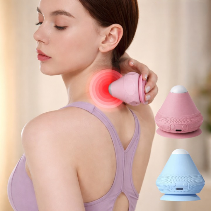 Suction Cup Massage Ball – Rubber, 6cm Diameter & Trigger Point Self-Massage