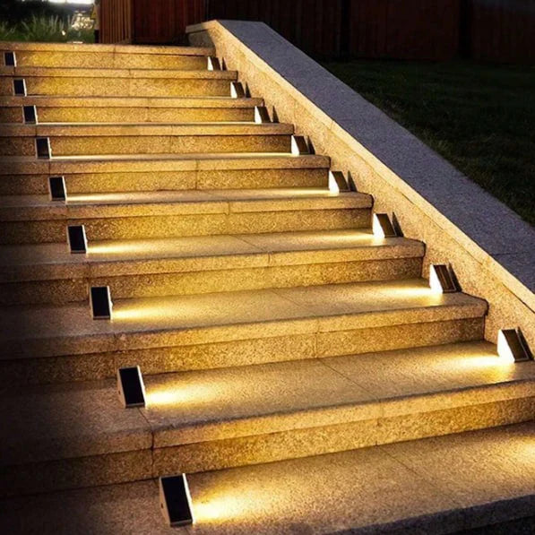 Optimized Product Title: "Solar Treppenleuchten für Außen – Warmweißes LED-Licht, 4er & 10er Set – Energiesparend & Wetterfest für Garten & Terrasse" 

This title includes relevant keywords and phrases that can help improve visibility on Google Shopping w