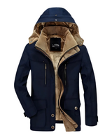 Optimized Product Title: "Francesco Gepolsterte Winterjacke für Herren - Warme, Stylische Winterjacke mit Kapuze und Taschen" 

This title includes relevant keywords and details that can help improve visibility and attract potential buyers.