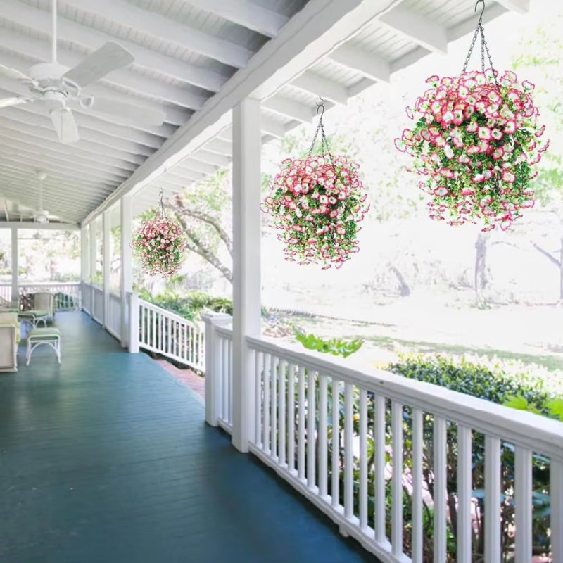 Enhanced Product Title: "Künstlicher Hängeblumenstrauß für Balkon & Garten – Langlebige Dekoration für Innen und Außen" 

This title includes relevant keywords while emphasizing the product's durability and versatility for both indoor and outdoor use, whi