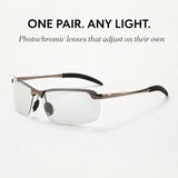 Photochromatische Sonnenbrille mit UV400-Schutz