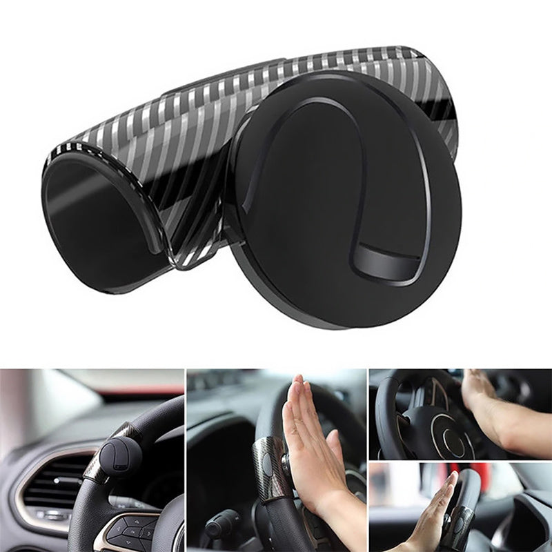 360° Steering Wheel Knob – Universal Fit, Non-Slip Silicone & ABS Grip