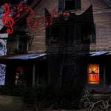 Outdoor Halloween Ghost Decoration with Skeleton Mask