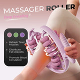 Enhanced Product Title: Ergonomic Leg Massage Roller with Stimulating Nodules for Deep Tissue Relief and Relaxation