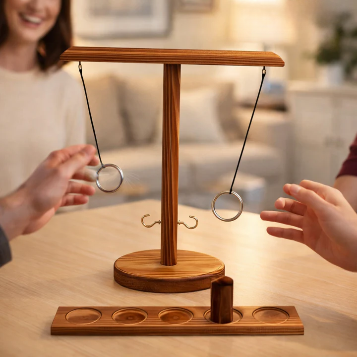 Holz-Ringwurfspiel für die ganze Familie – Spaß und Unterhaltung für Groß und Klein
